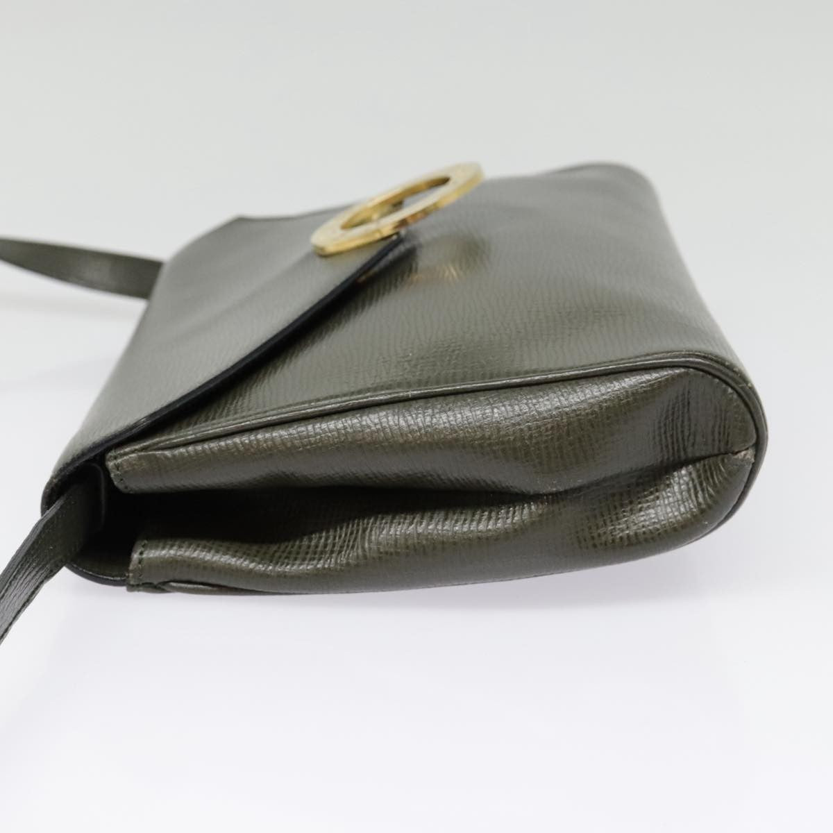 Celine Vintage Circle Logo Crossbody Bag Leather