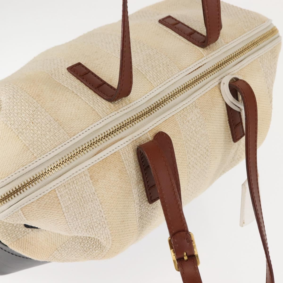 Fendi Pequin 2Bag Canvas and Leather