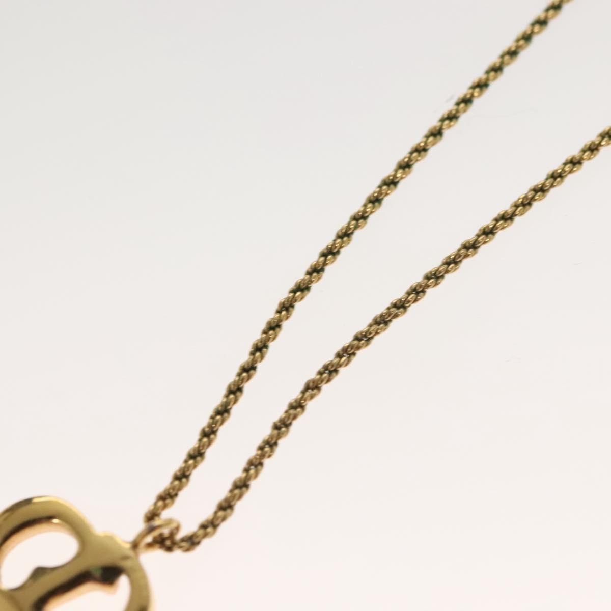 Christian Dior CD Pendant Necklace Metal