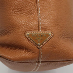 Prada Embossed Logo Convertible Open Tote Vitello Daino