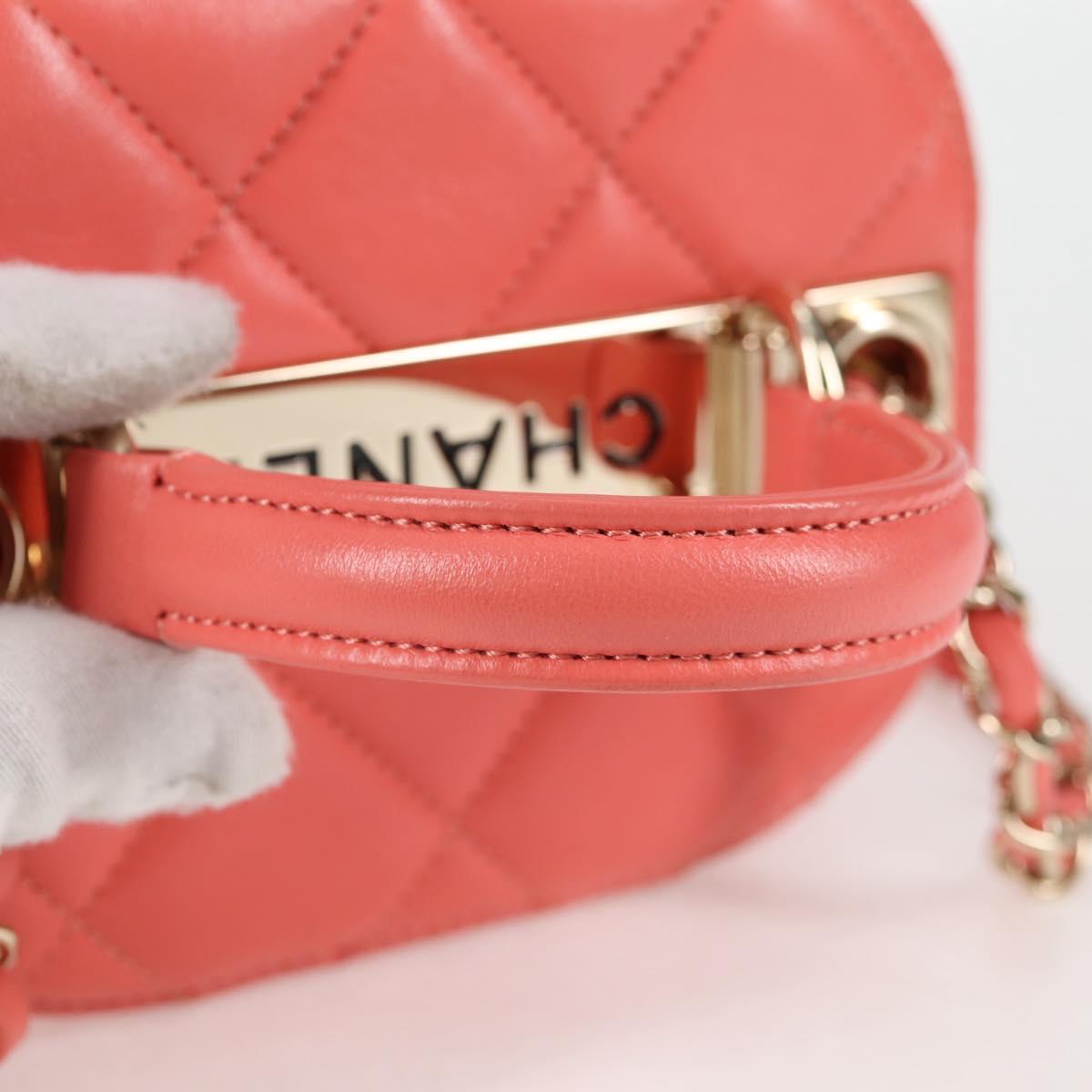 Chanel Classic Top Handle Vanity Case with Chain Quilted Lambskin