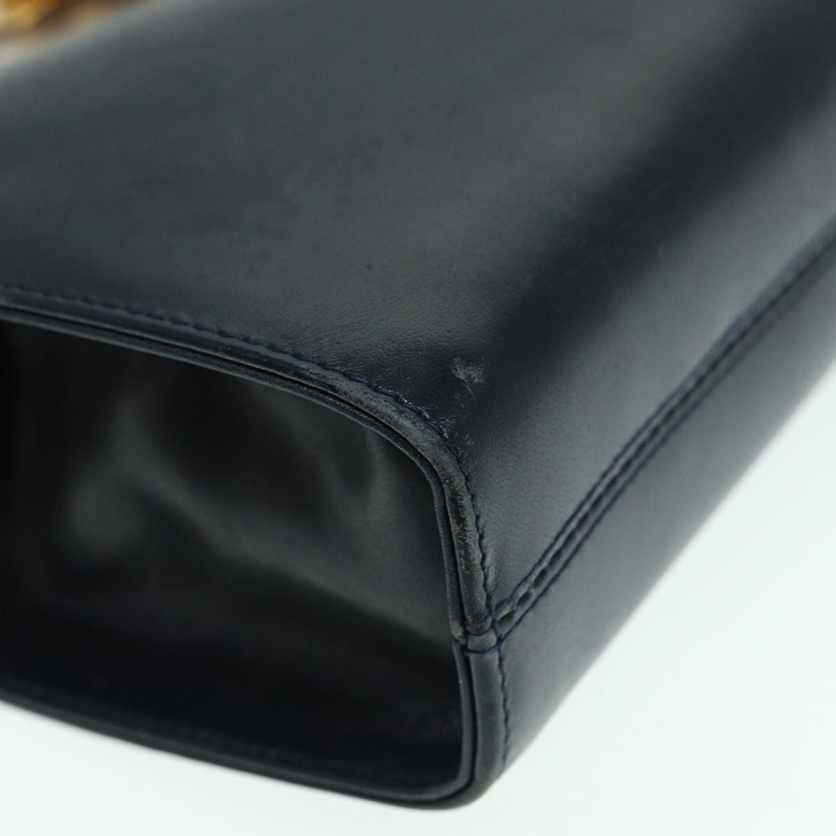 Salvatore Ferragamo Vintage Gancini Chain Shoulder Bag Leather