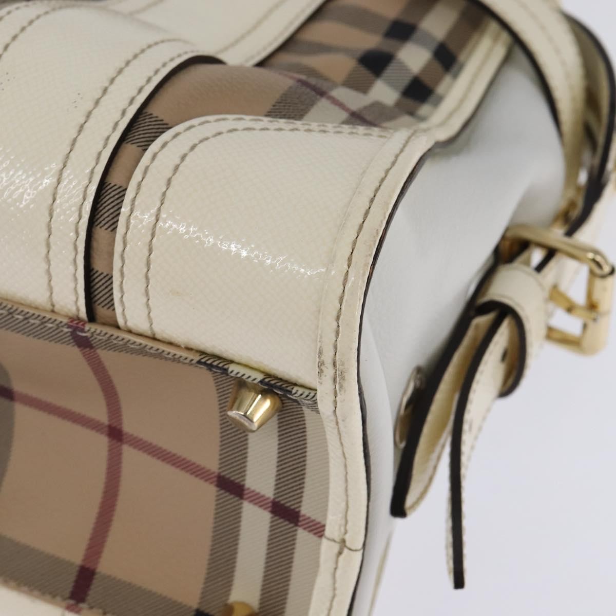 Burberry Minford Satchel Haymarket Coated Canvas