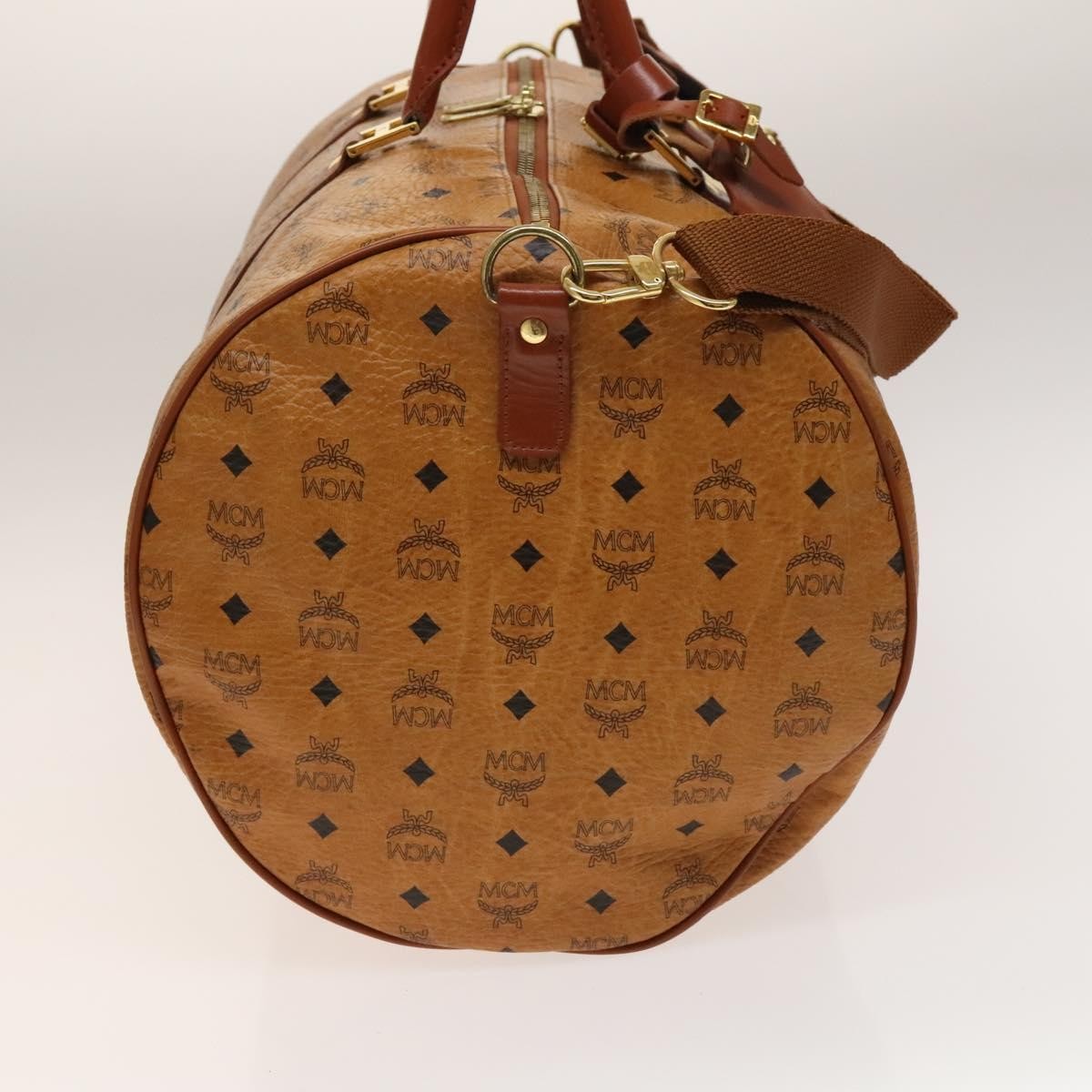MCM Visetos Handbag Canvas and Leather