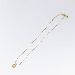 Christian Dior CD Pendant Necklace Gold-plated