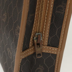 Christian Dior Vintage Honeycomb Zip Pouch Coated Canvas