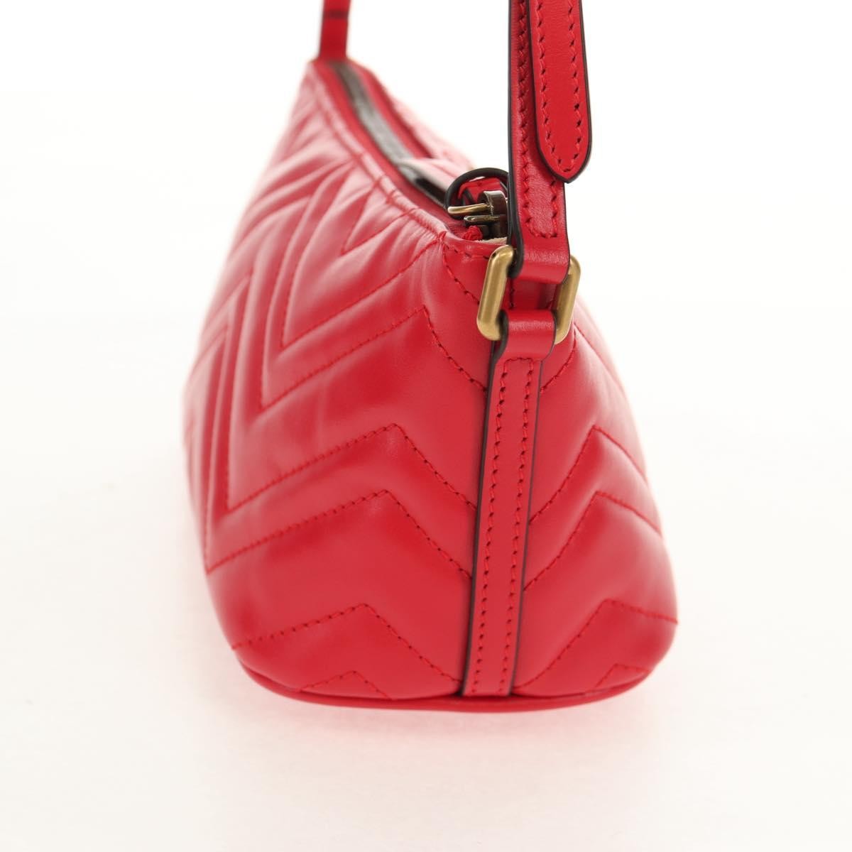 Gucci GG Marmont Pochette Shoulder Bag Matelasse Leather