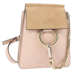 Chloe Faye Bracelet Crossbody Bag Leather and Suede