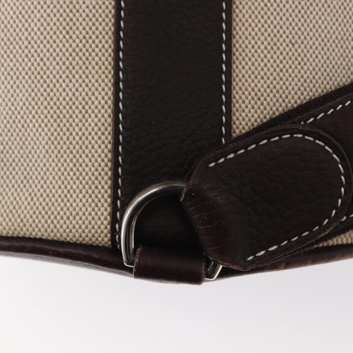 Hermes Sac Marin Recif Drawstring Bag Toile with Leather