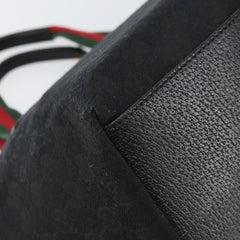 Gucci Web Zip Tote GG Canvas