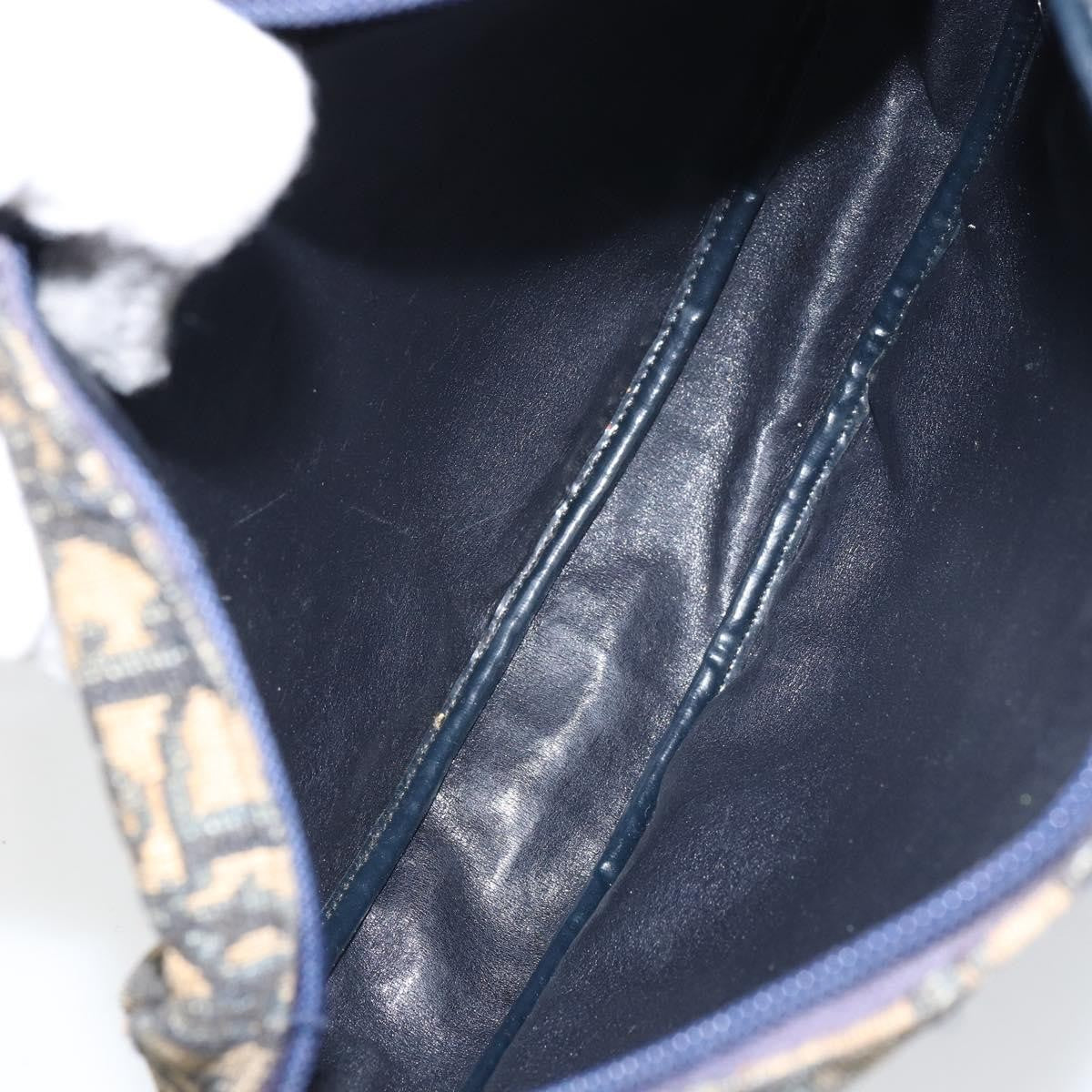 Christian Dior Vintage Trotter Shoulder Bag Canvas