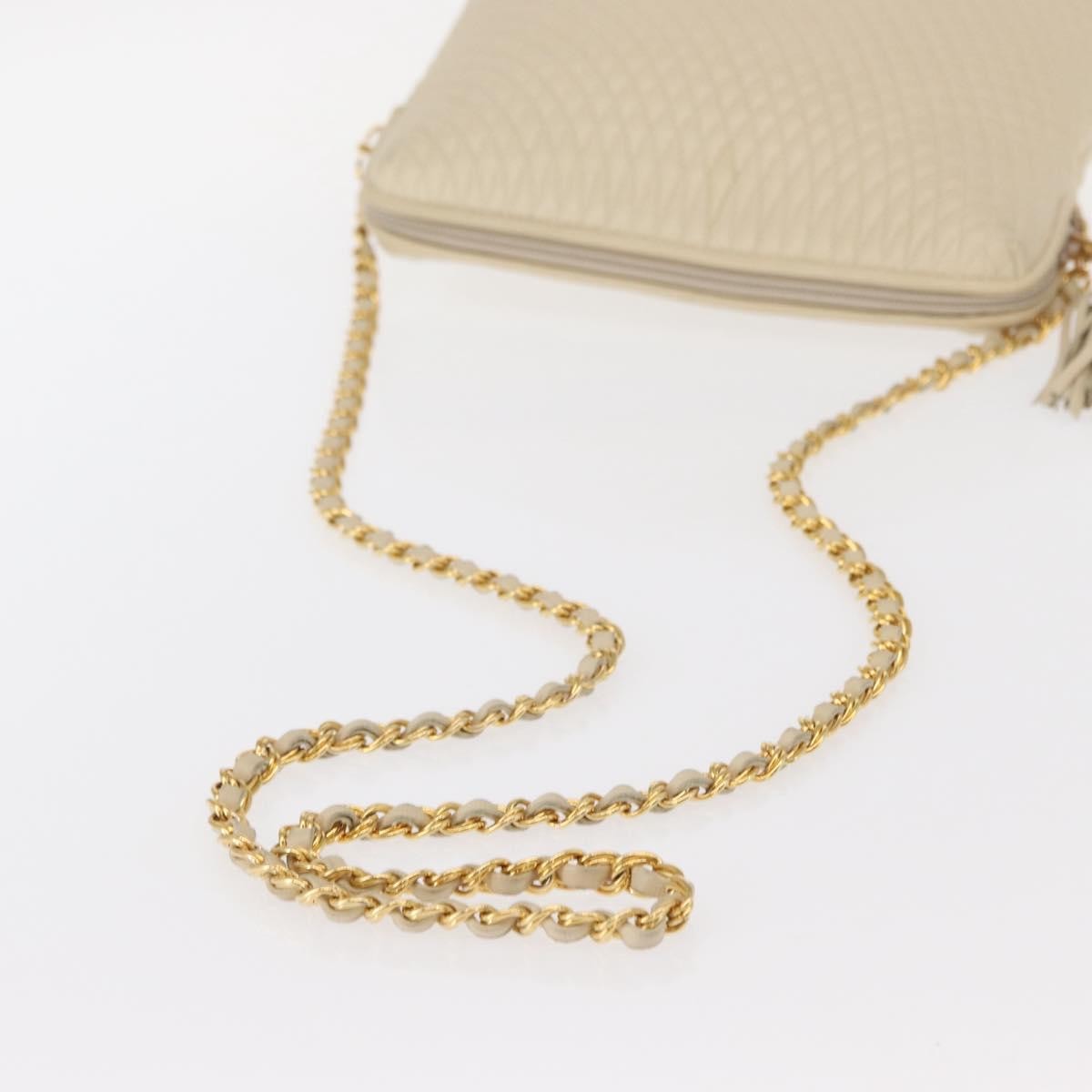 Bally Vintage Chain Shoulder Bag Quilted Leather