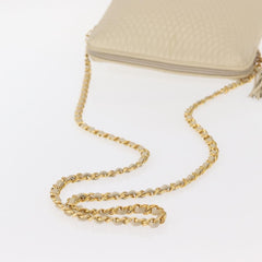 Bally Vintage Chain Shoulder Bag Quilted Leather