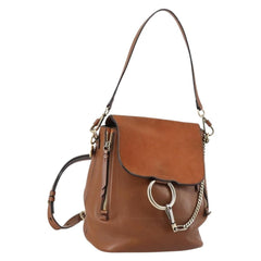 Chloe Faye Backpack Leather and Suede