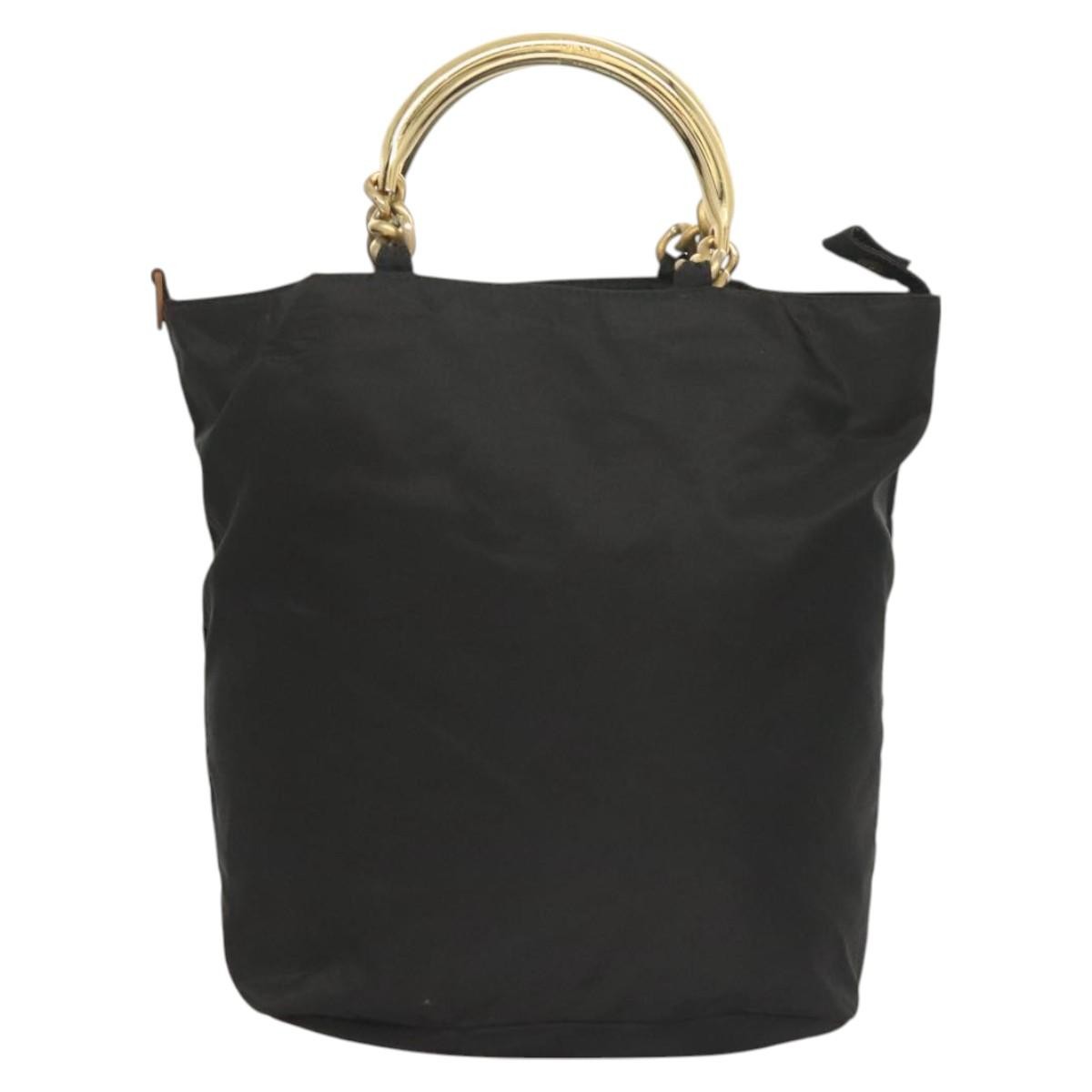 Prada Metal Handles Tote Tessuto