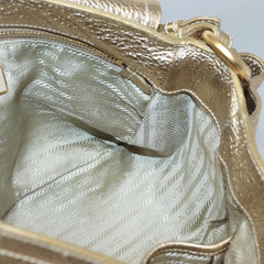 Prada Antic Pushlock Shoulder Bag Leather