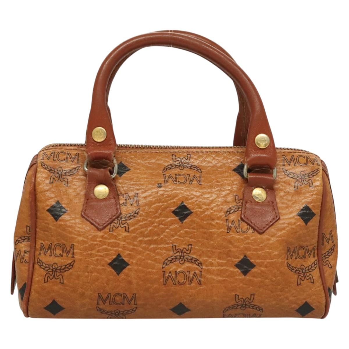 MCM Visetos logogramme Handbag Canvas and Leather
