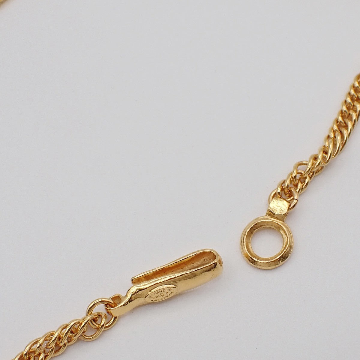 Chanel Feather CC Pendant Necklace Metal with Faux Pearl and Crystal