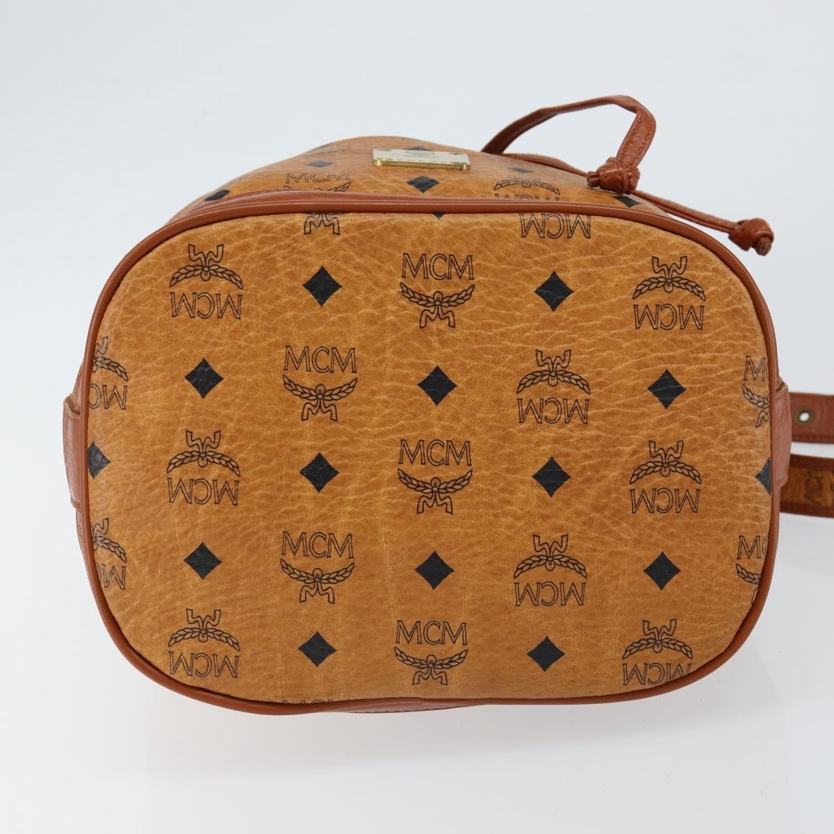 MCM Drawstring Shoulder Bag Leather