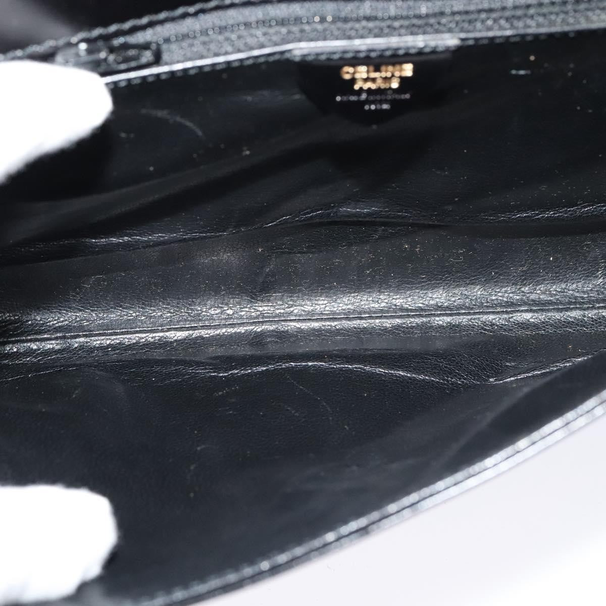 Celine Vintage Circle Logo Crossbody Bag Leather