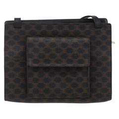 Celine Vintage Macadam Shoulder Bag Canvas