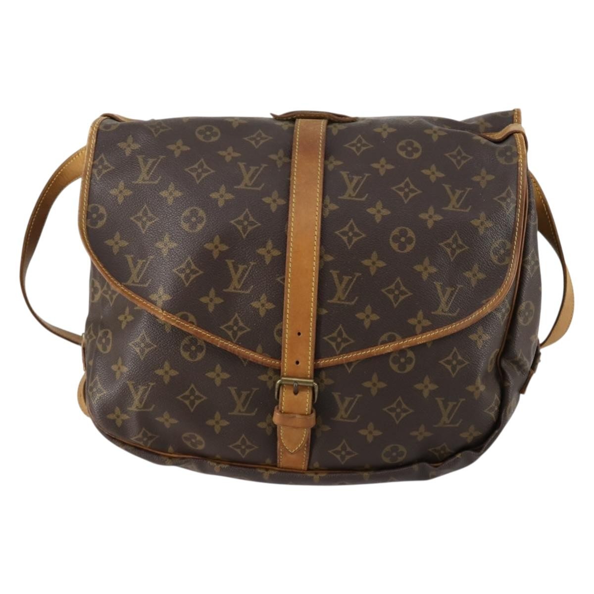 Louis Vuitton Saumur Handbag Monogram Canvas
