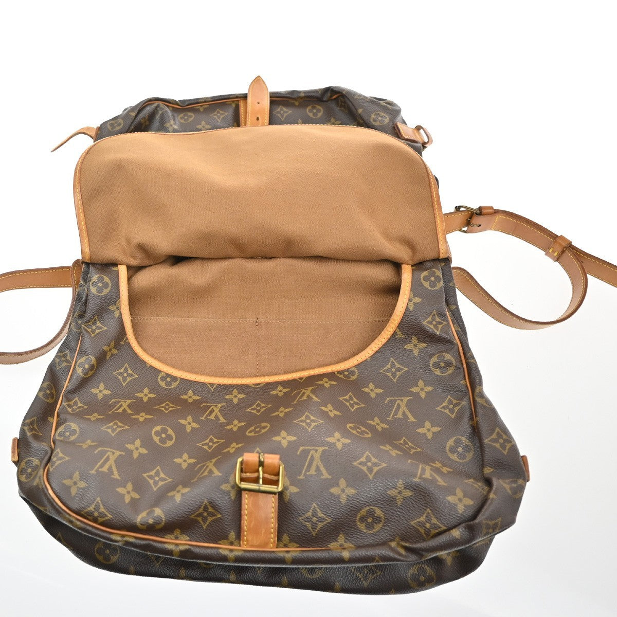 Louis Vuitton Saumur Handbag Monogram Canvas