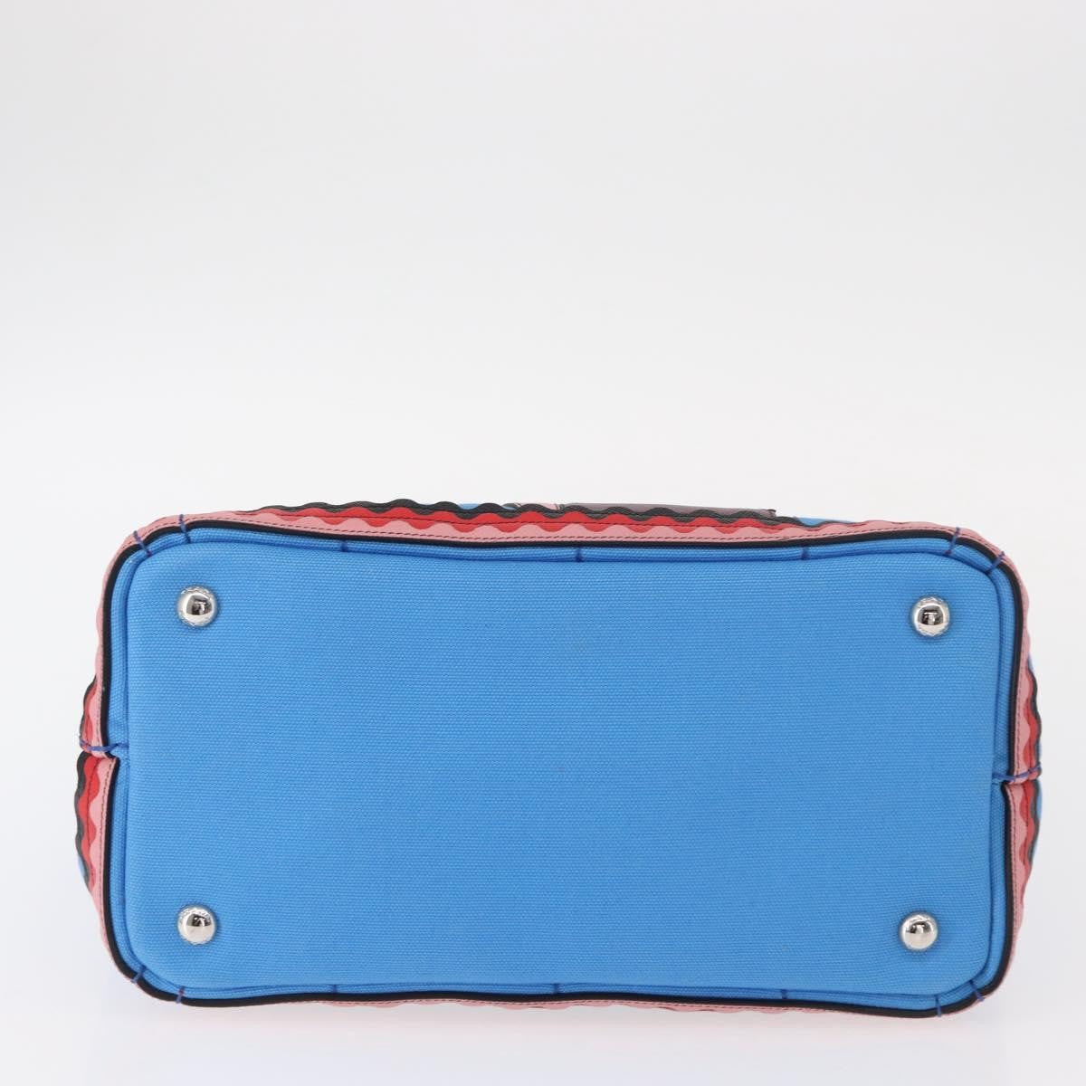 Prada Canapa Convertible Tote Canvas with Applique