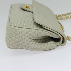 Bally Vintage Chain Shoulder Bag Quilted Leather
