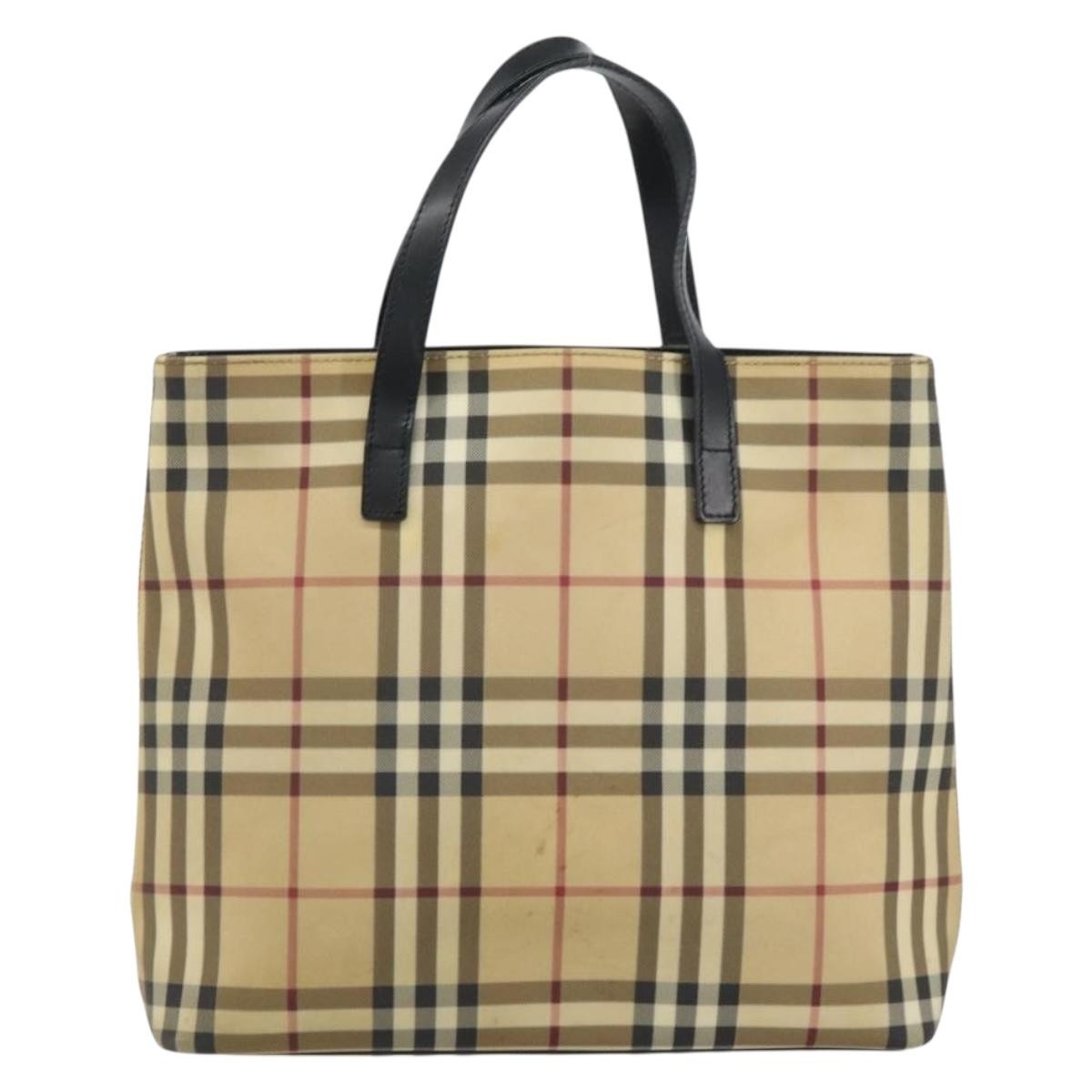 Burberry Nova Check Tote canvas check pattern