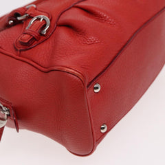 Salvatore Ferragamo Gancini Buckle Shoulder Bag Leather