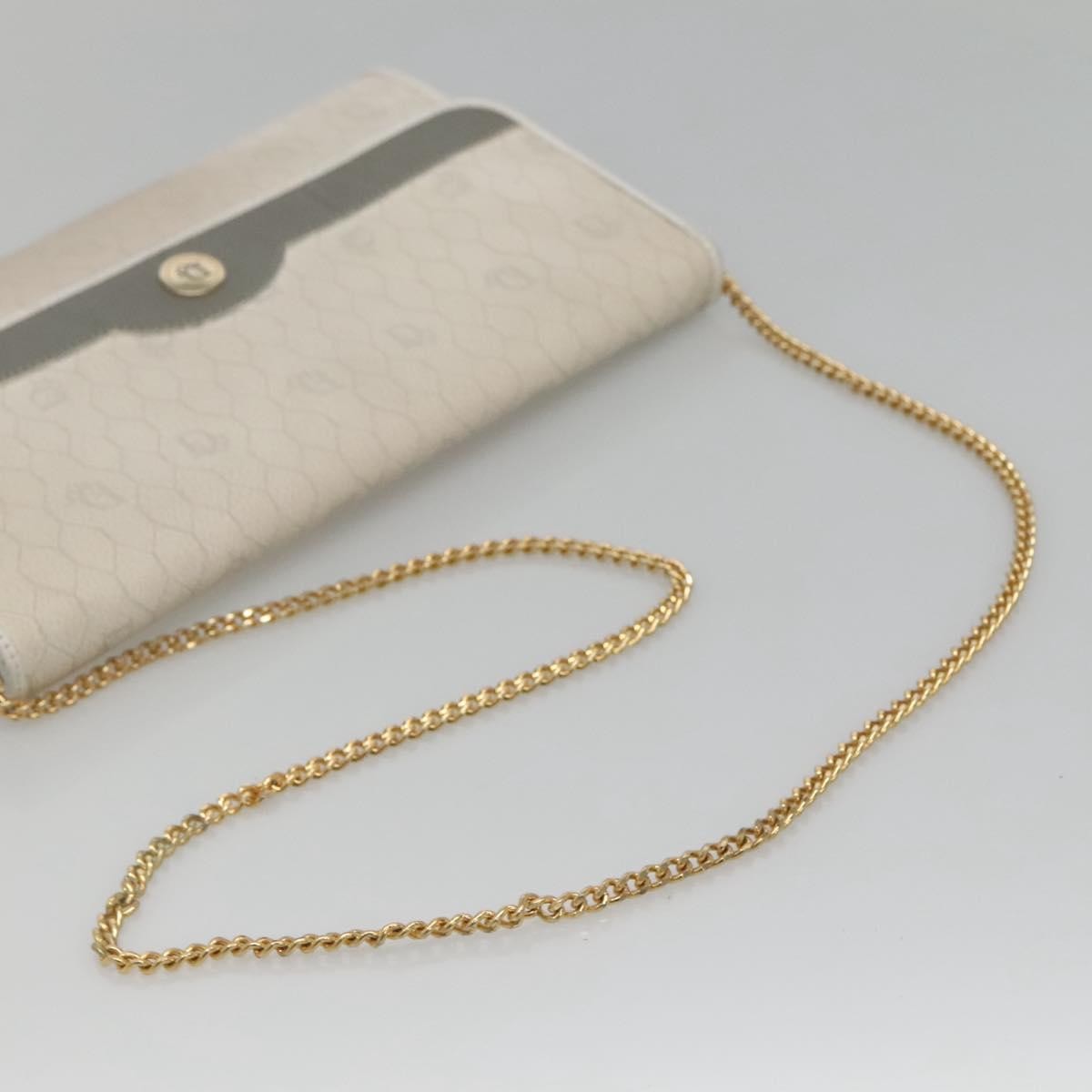 Christian Dior Vintage Honeycomb chain Canvas