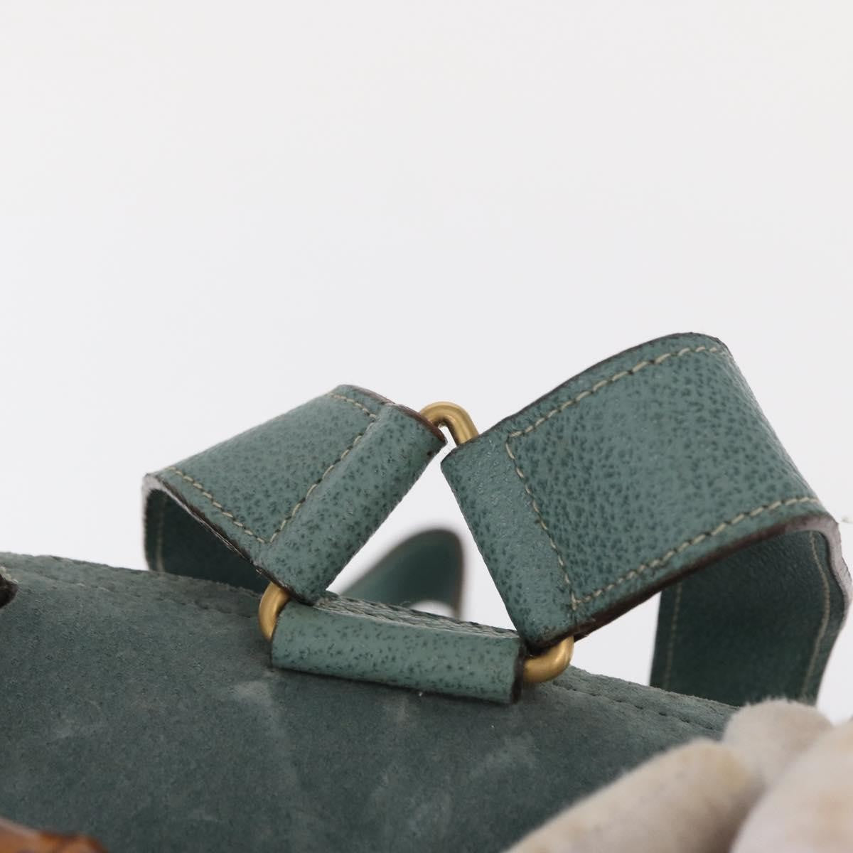 Gucci Vintage Bamboo Backpack Suede