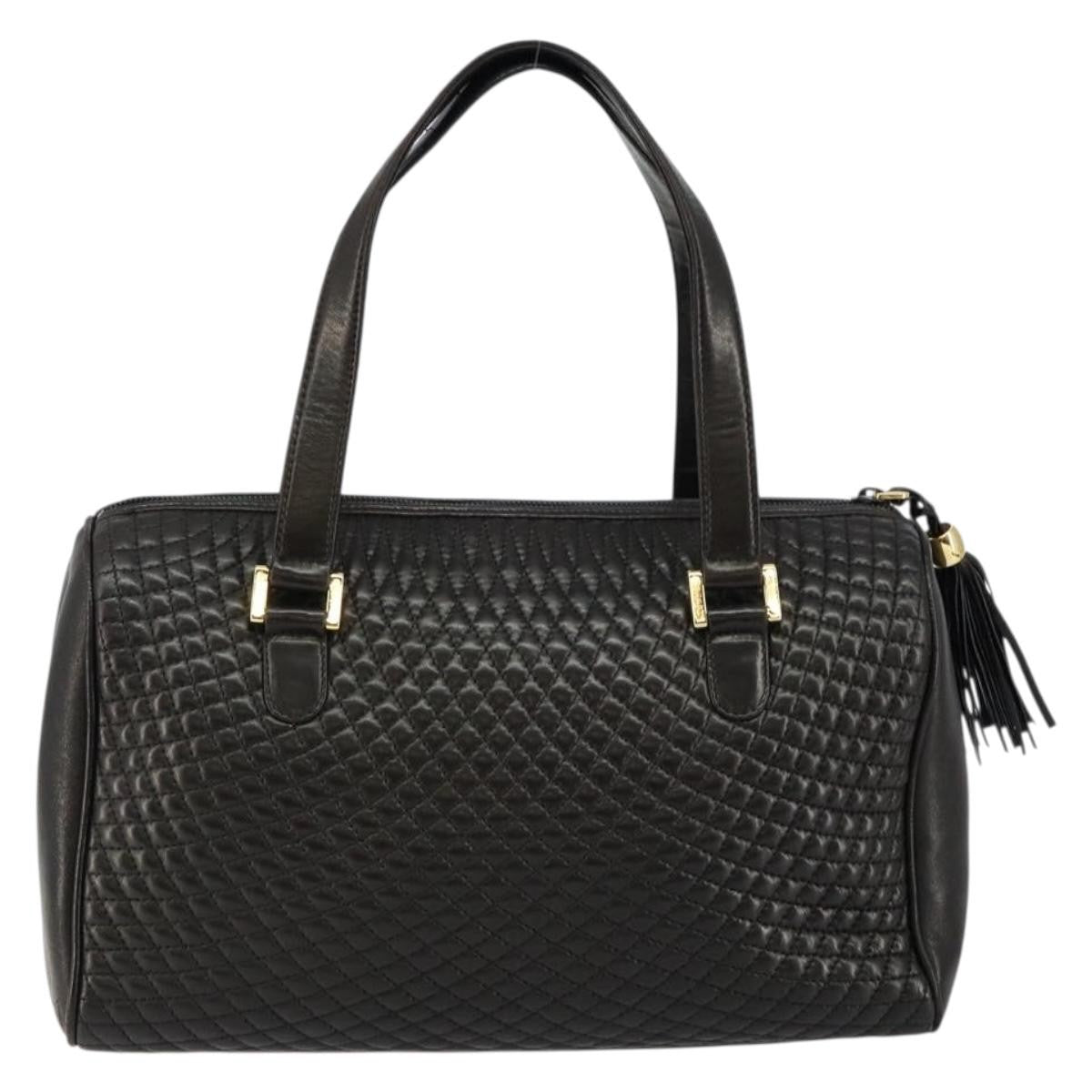 Bally Vintage Handbag Quilted Leather