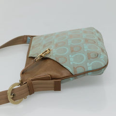 Salvatore Ferragamo Gancini Shoulder Bag Canvas