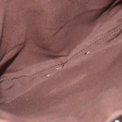 Salvatore Ferragamo Gancini Shoulder Bag Patent Leather