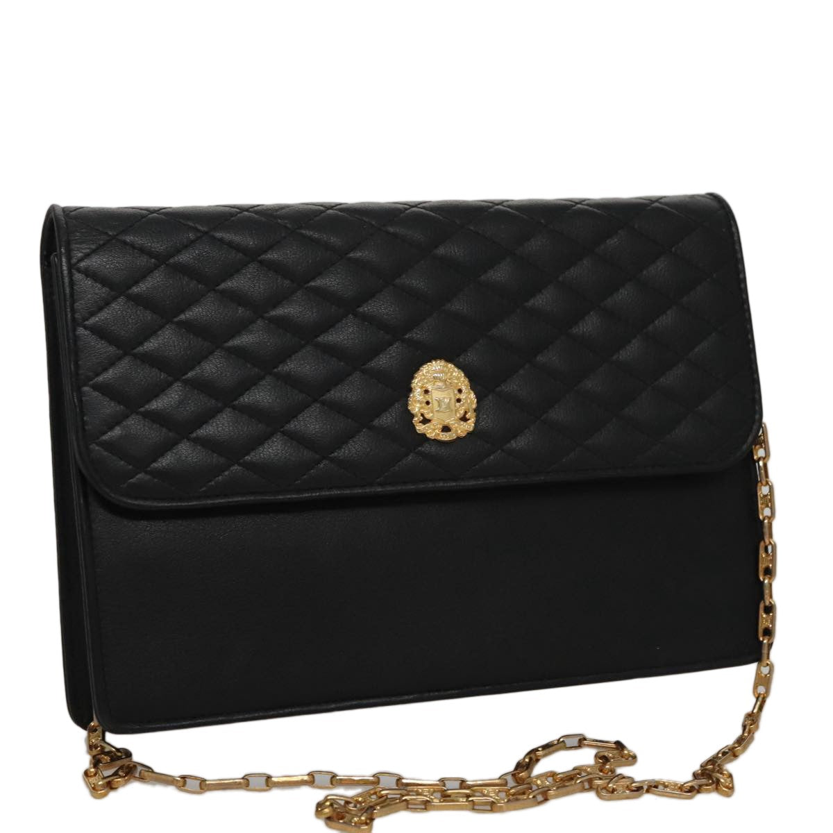 Celine Chain Shoulder Bag Leather