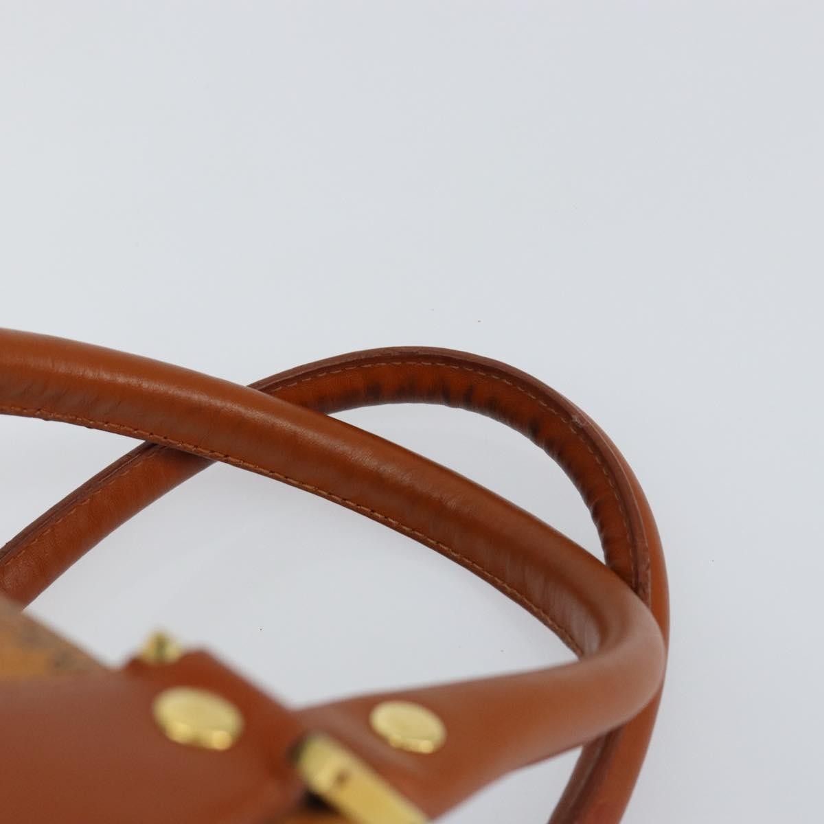 MCM Visetos Handbag Canvas and Leather