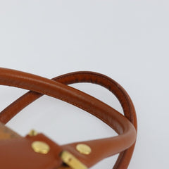 MCM Visetos Handbag Canvas and Leather