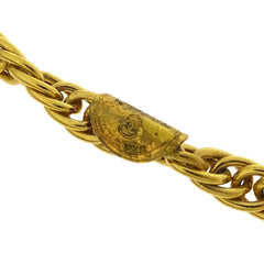 Chanel Multistrand CC Logo Necklace Metal with Crystals