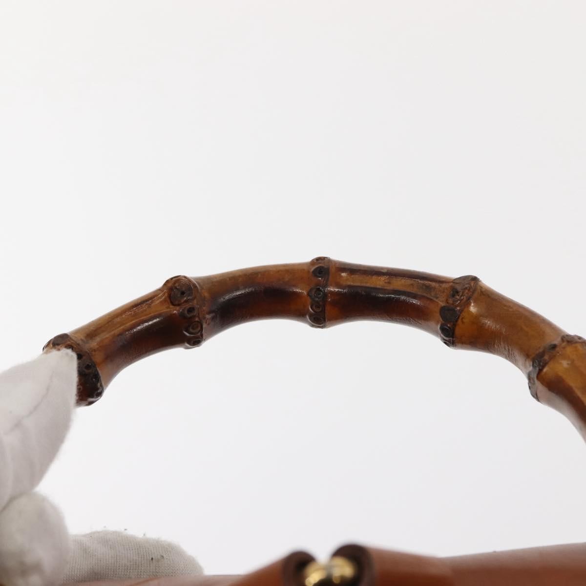 Gucci Vintage Bamboo Backpack Leather