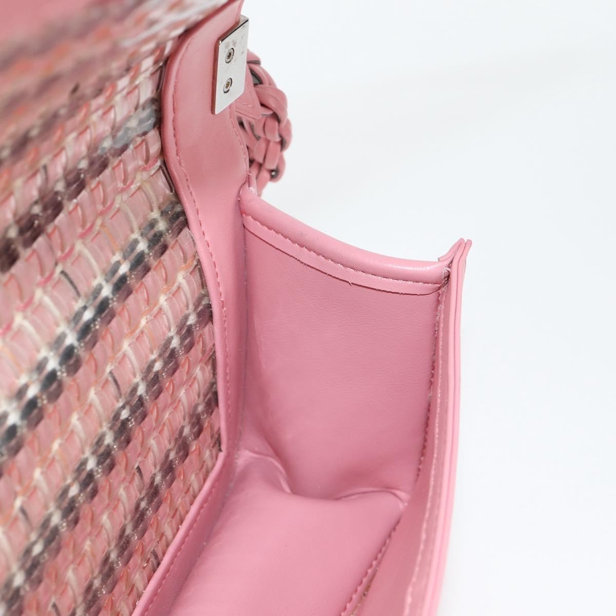 Chanel Boy Flap Bag Woven PVC with Lambskin