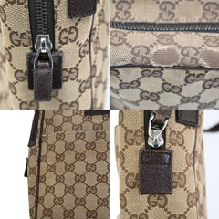 Gucci Vintage Front Pocket Flat Messenger GG Canvas