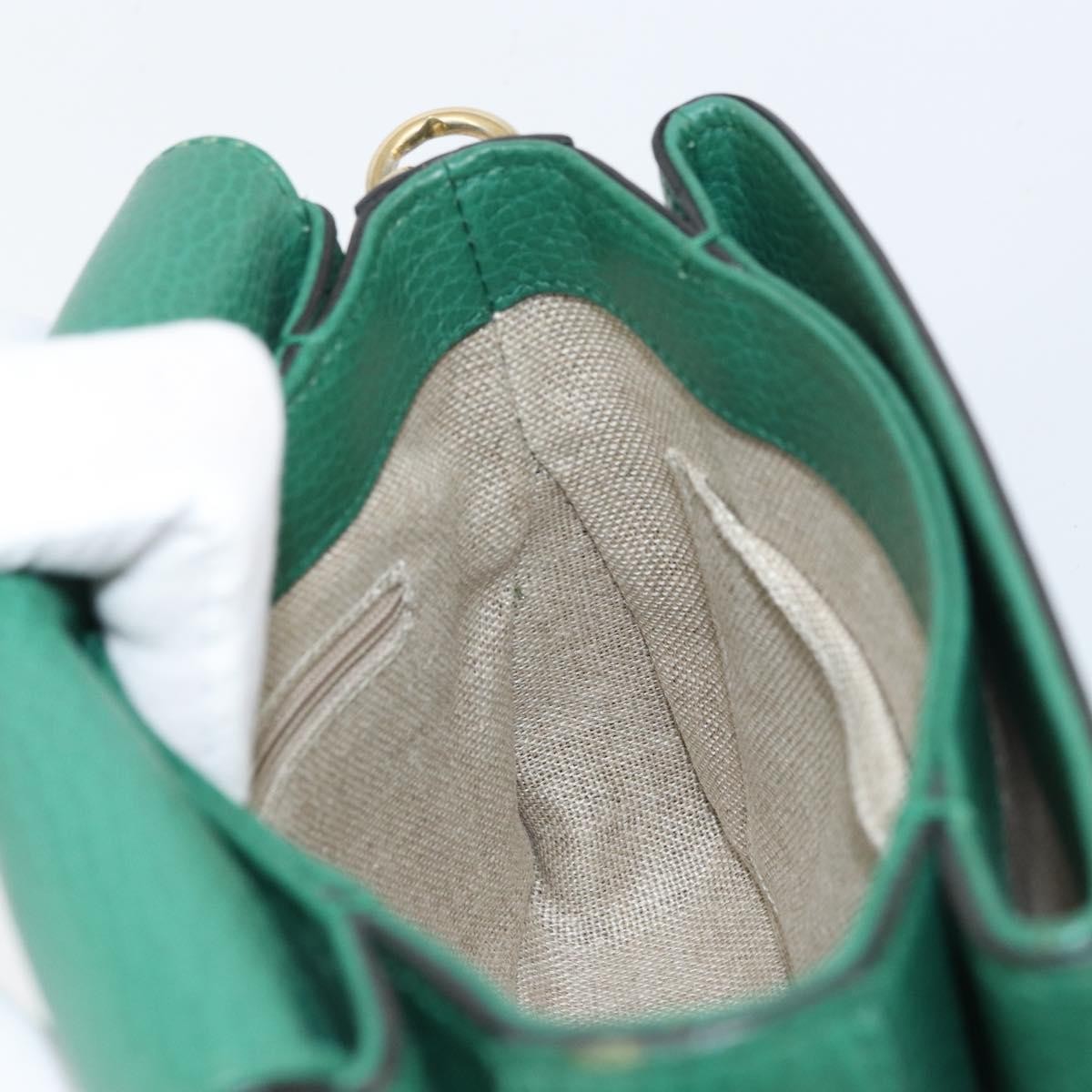 Gucci Interlocking Chain Crossbody Bag Leather