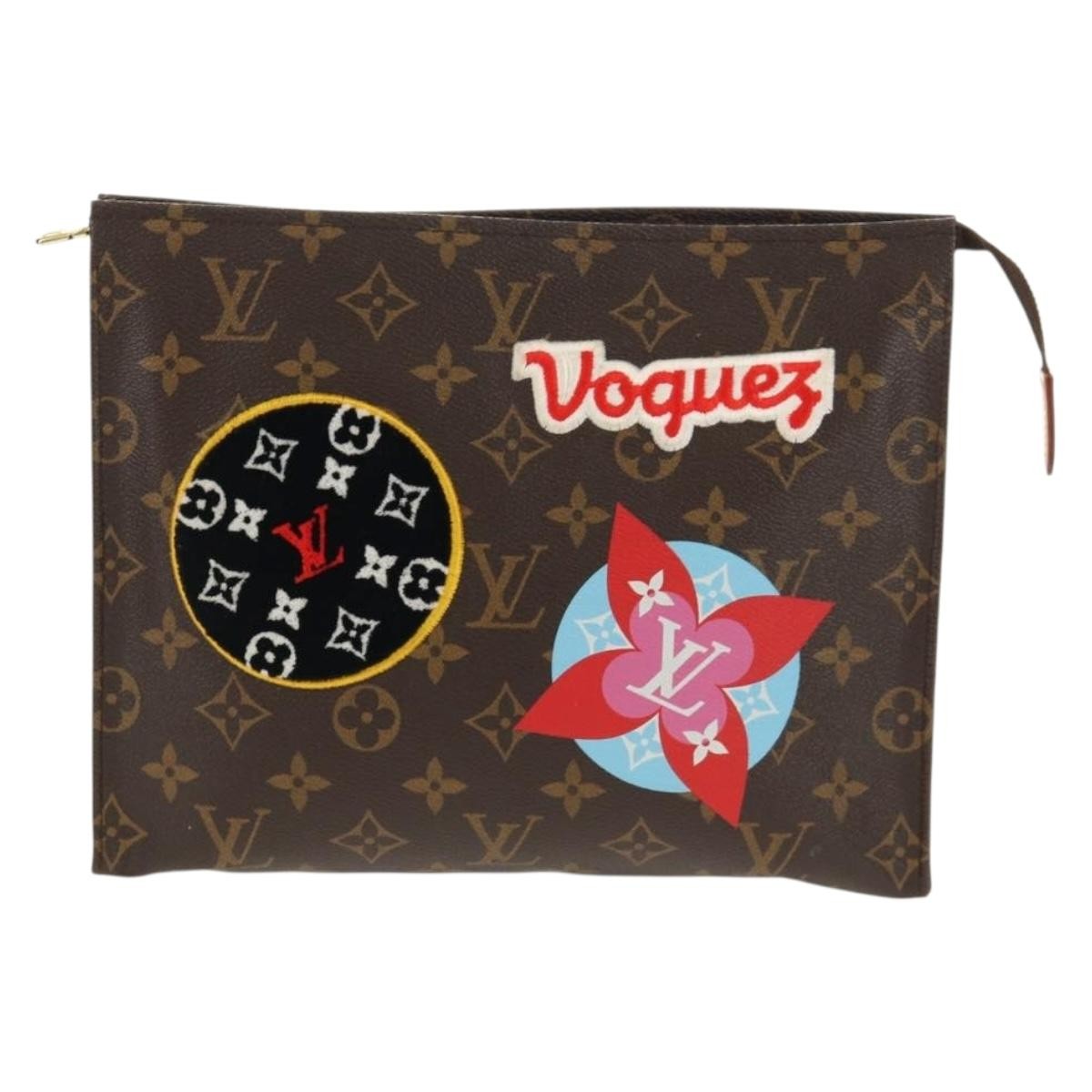 Louis Vuitton Toiletry Pouch Limited Edition Patches Monogram Canvas