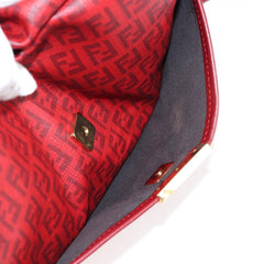 Fendi Front Pocket Messenger Bag Zucchino Coated Canvas