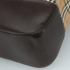 Burberry Nova check Shoulder bag Canvas and Leather