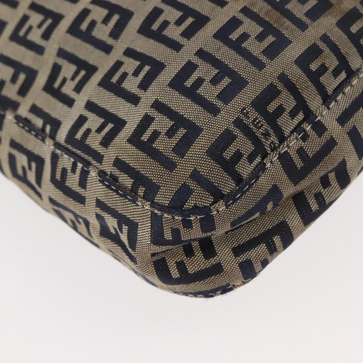 Fendi Belted Flap Shoulder Bag Zucchino Coated Canvas