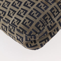 Fendi Belted Flap Shoulder Bag Zucchino Coated Canvas