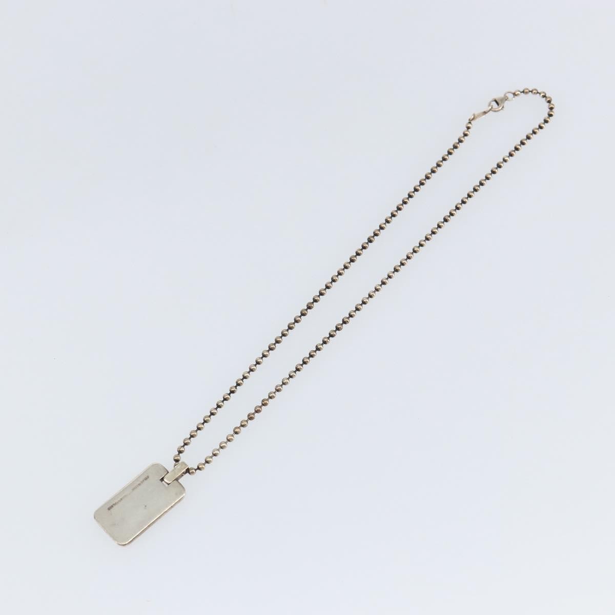 Tiffany & Co. Atlas Bar Pendant Necklace Silver 925